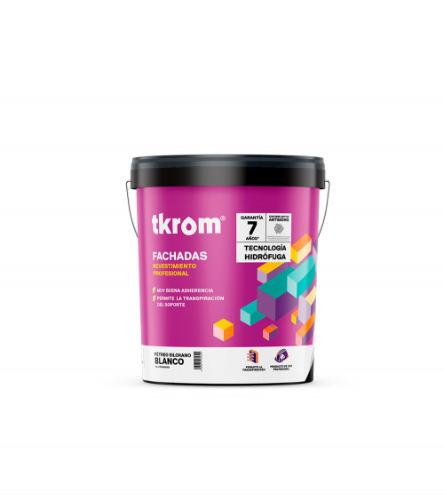 REVESTIMIENTO PETREO SILOXANO F 810 BLANCO, 4L