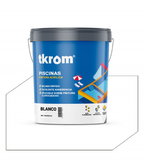 ACRILICO PISCINAS BLANCO, 15L