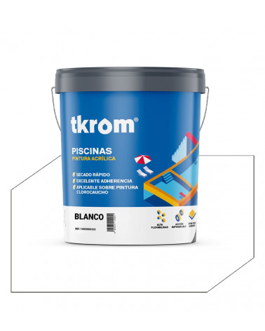 ACRILICO PISCINAS BLANCO, 15L