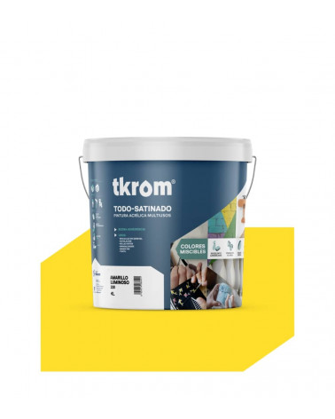 TODO SATINADO COLOR AMARILLO LUMINOSO 220, 4L