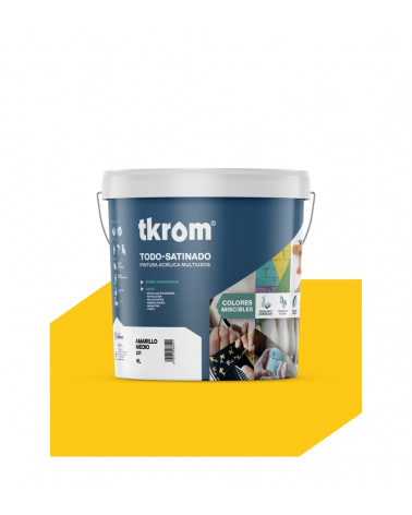 TODO SATINADO COLOR AMARILLO MEDIO 221, 4L