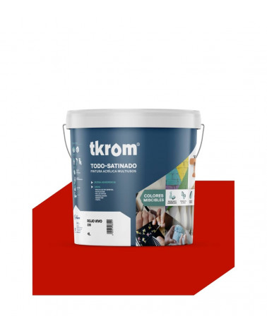 TODO SATINADO COLOR ROJO VIVO 230, 4L