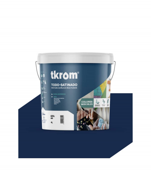 TODO SATINADO COLOR AZUL 260, 4L