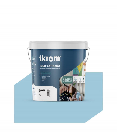 TODO SATINADO COLOR CASCADA 261,  4L