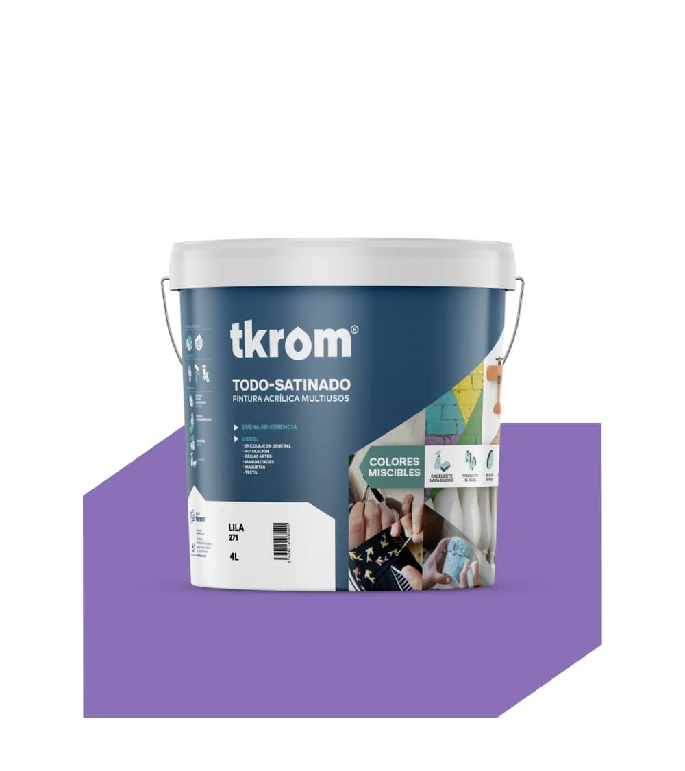 TODO SATINADO COLOR LILA 271, 4L