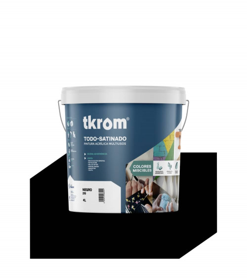TODO SATINADO COLOR NEGRO 210, 4L
