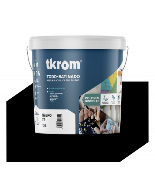 TODO SATINADO COLOR NEGRO 210, 12L