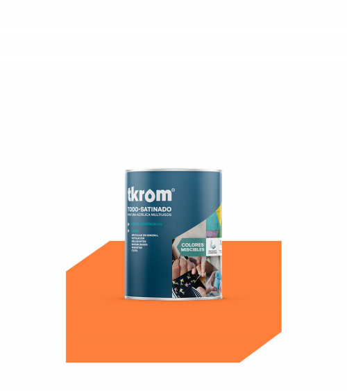 TODO SATINADO COLOR NARANJA 223, 750ML