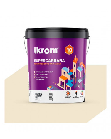 SUPERCARRARA LISO COLOR F 880 MARFIL CLARO, 15L