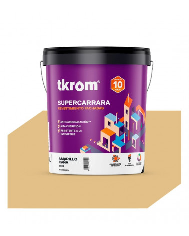 SUPERCARRARA LISO COLOR F 919 AMARILLO CAÑA, 15L