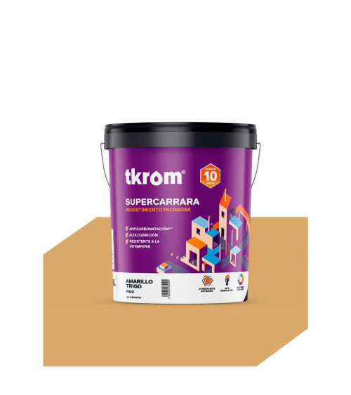 SUPERCARRARA LISO COLOR F 920 AMARILLO TRIGO, 4L