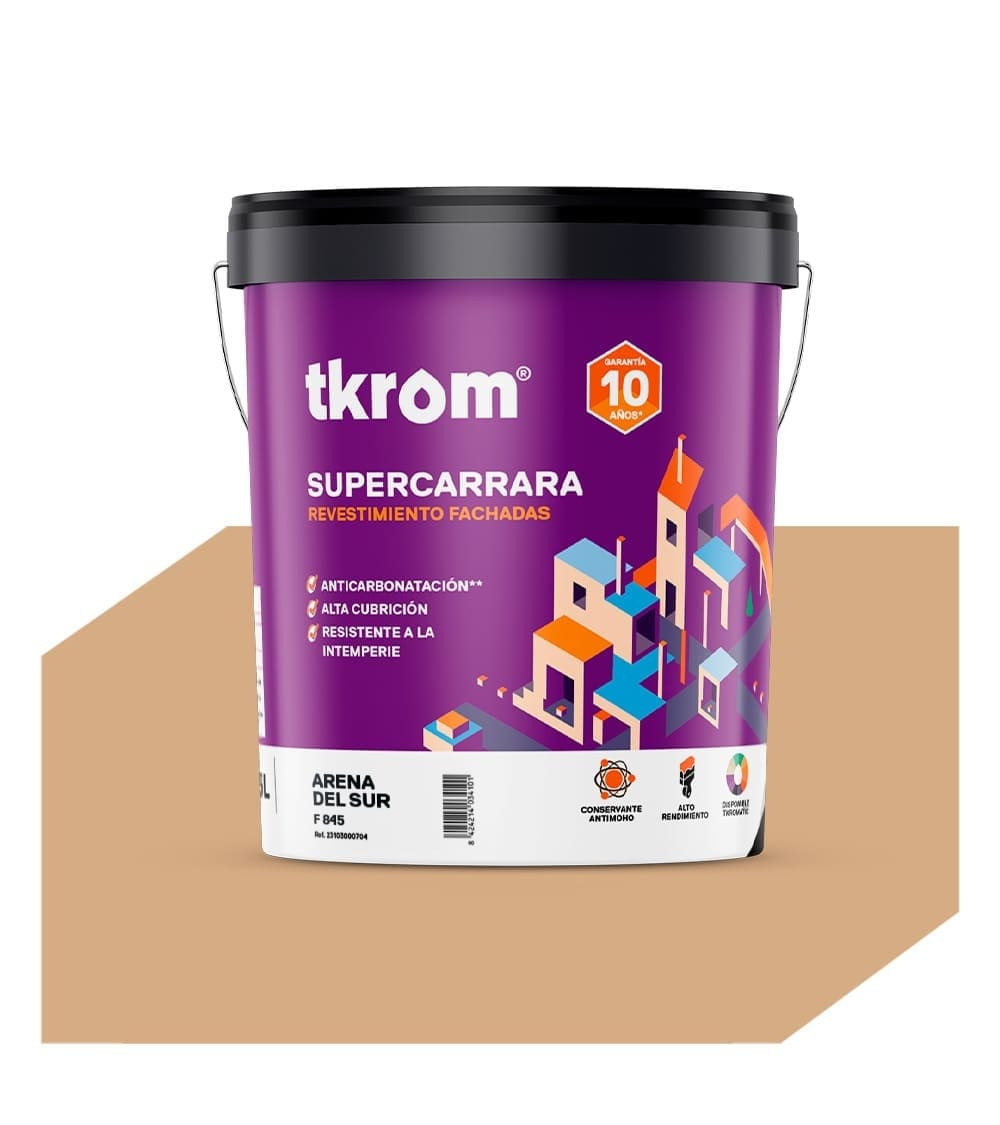 SUPERCARRARA LISO COLOR F 845 ARENA DEL SUR, 15L
