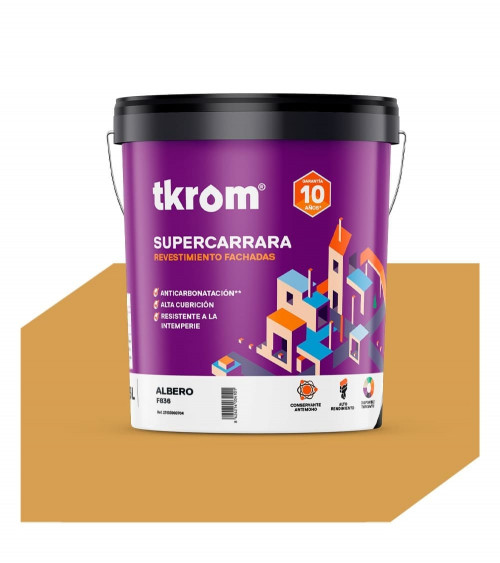 SUPERCARRARA LISO COLOR F 836 ALBERO, 15L