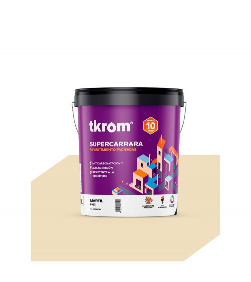 SUPERCARRARA LISO COLOR F 933 MARFIL, 4L