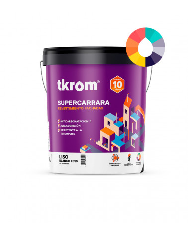 SUPERCARRARA LISO F 810 BLANCO, 15L
