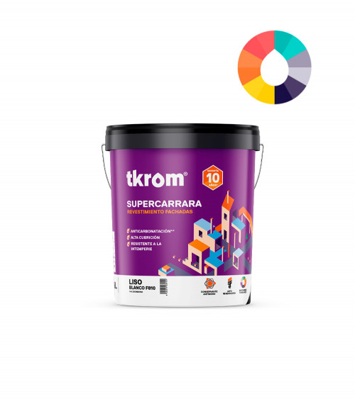 SUPERCARRARA LISO F 810 BLANCO, 4L