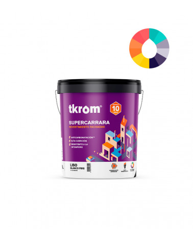 SUPERCARRARA LISO F 810 BLANCO, 4L