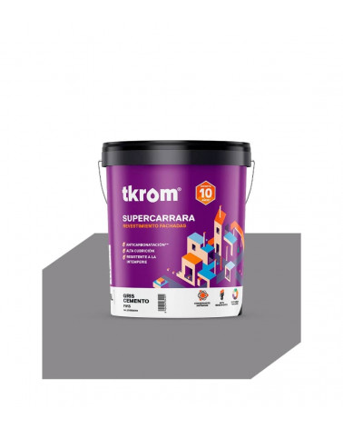 SUPERCARRARA LISO COLOR F 913 GRIS CEMENTO, 4L