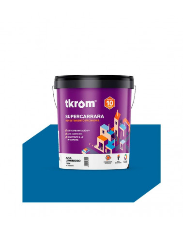 SUPERCARRARA LISO COLOR AZUL LUMINOSO F 906, 4L