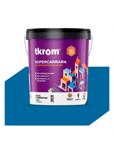 SUPERCARRARA LISO COLOR AZUL LUMINOSO F 906, 15L