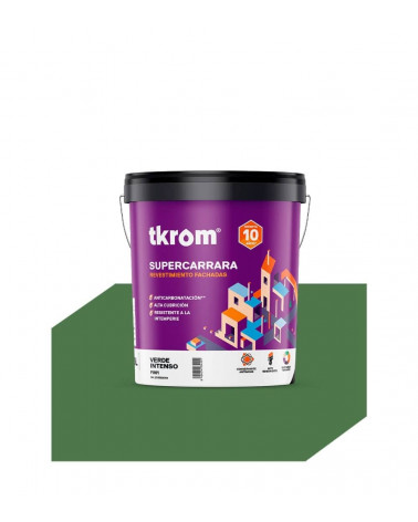 SUPERCARRARA LISO COLOR F 861 VERDE INTENSO, 4L