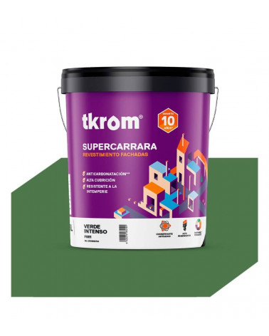 SUPERCARRARA LISO COLOR F 861 VERDE INTENSO, 15L