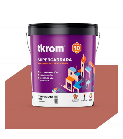 SUPERCARRARA LISO COLOR F 862 TERRACOTA, 15L