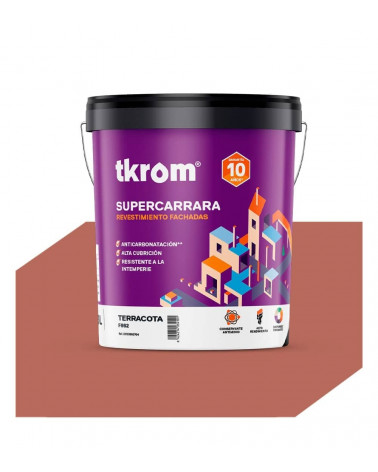 SUPERCARRARA LISO COLOR F 862 TERRACOTA, 15L