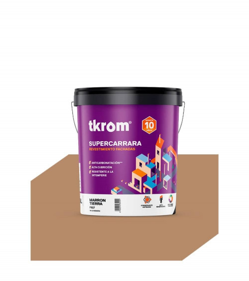SUPERCARRARA LISO COLOR F 827 MARRON TIERRA, 4L