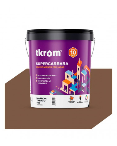 SUPERCARRARA LISO COLOR F 886 MARRON TABACO, 15L