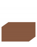 SUPERCARRARA LISO COLOR F 886 MARRON TABACO, 15L