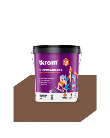 SUPERCARRARA LISO COLOR F 886 MARRON TABACO, 4L