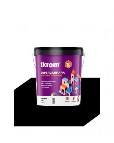 SUPERCARRARA LISO COLOR F 900 NEGRO, 4L