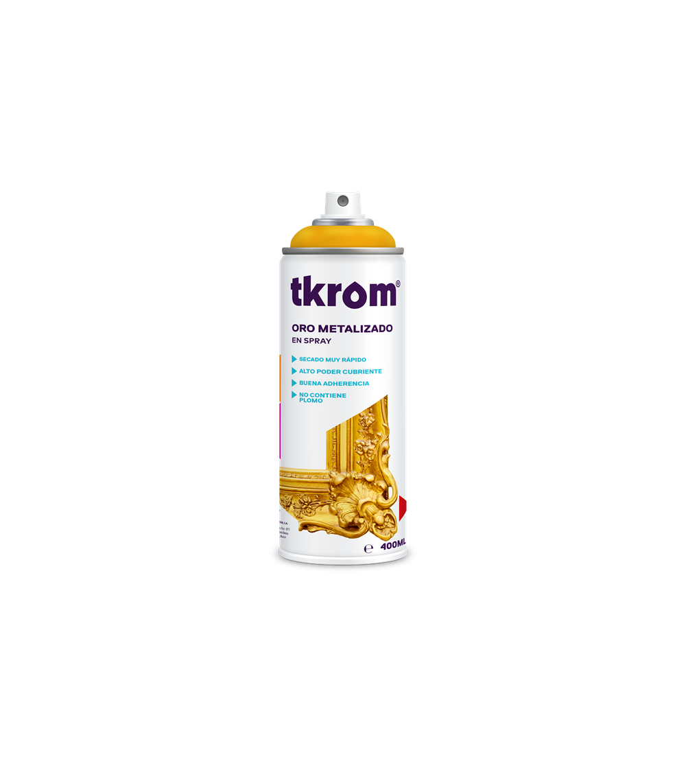 SPRAY ORO METALIZADO, 400ML