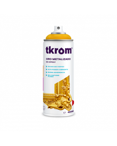 SPRAY ORO METALIZADO, 400ML