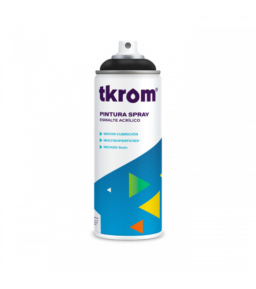 SPRAY ACRÍLICO NEGRO MATE, 400ML