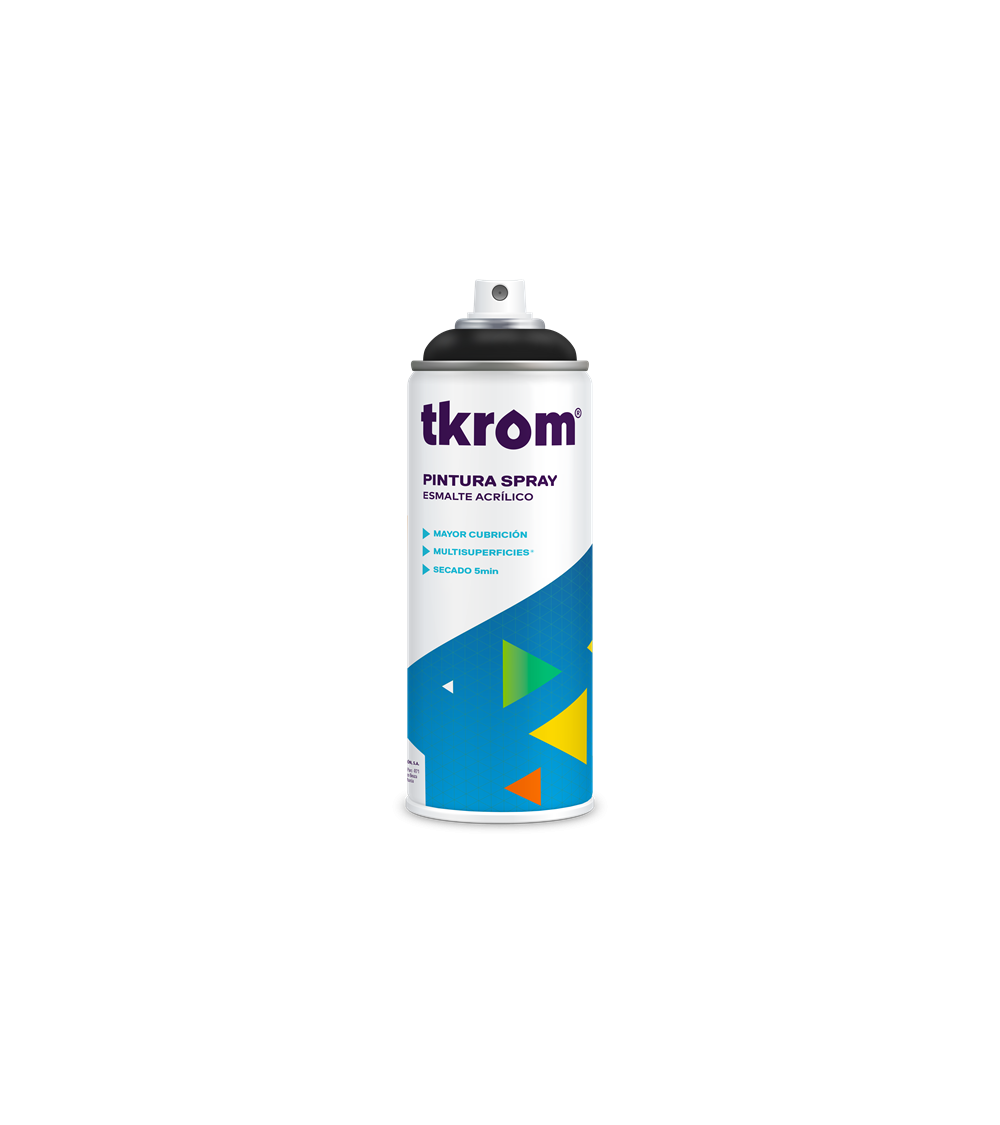 SPRAY ACRÍLICO NEGRO MATE, 400ML