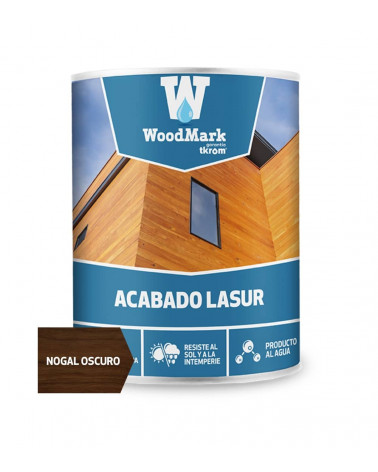 WOODMARK LASUR AGUA NOGAL OSCURO SATINADO, 4L