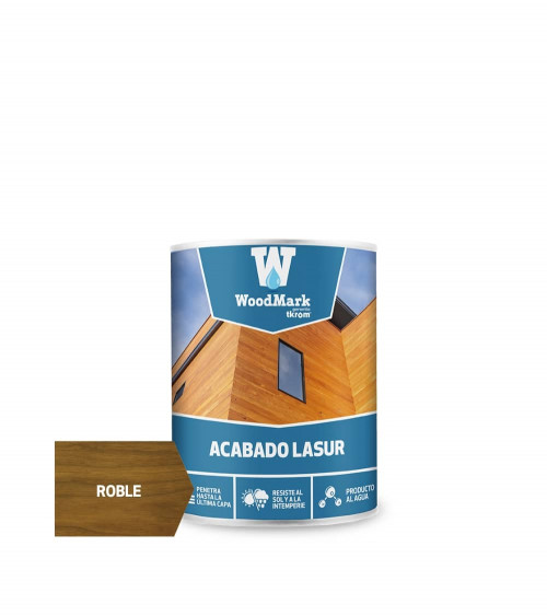WOODMARK LASUR AGUA ROBLE SATINADO, 750ML