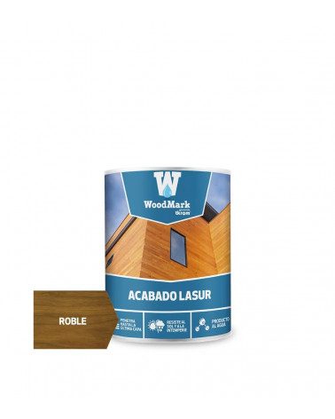 WOODMARK LASUR AGUA ROBLE SATINADO, 750ML