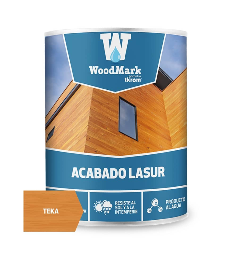 WOODMARK LASUR AGUA TEKA SATINADO, 4L