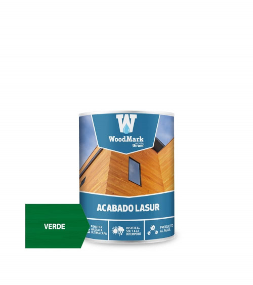 WOODMARK LASUR AGUA VERDE SATINADO, 750ML