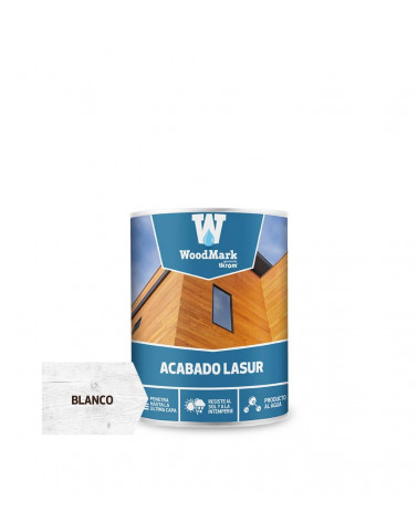 WOODMARK LASUR AGUA BLANCO SATINADO, 750ml