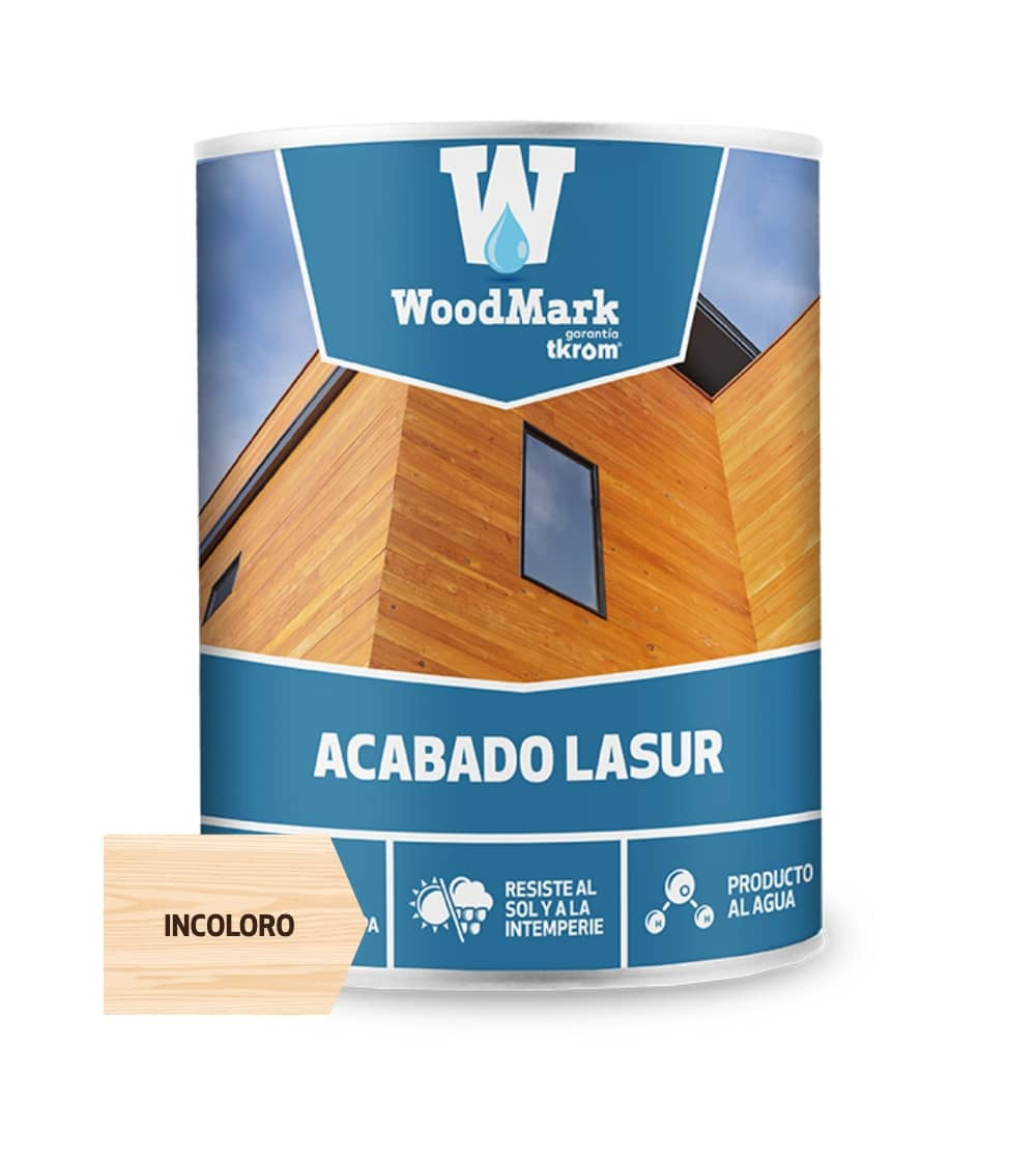 WOODMARK LASUR AGUA INCOLORO SATINADO, 4L