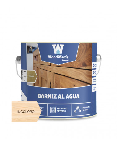 WOODMARK BARNIZ AL AGUA TRANSPARENTE SATINADO, 2.5L