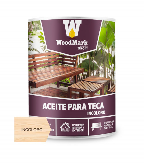 WOODMARK ACEITE PARA TECA INCOLORO, 4L