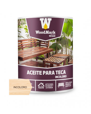 WOODMARK ACEITE PARA TECA INCOLORO, 4L