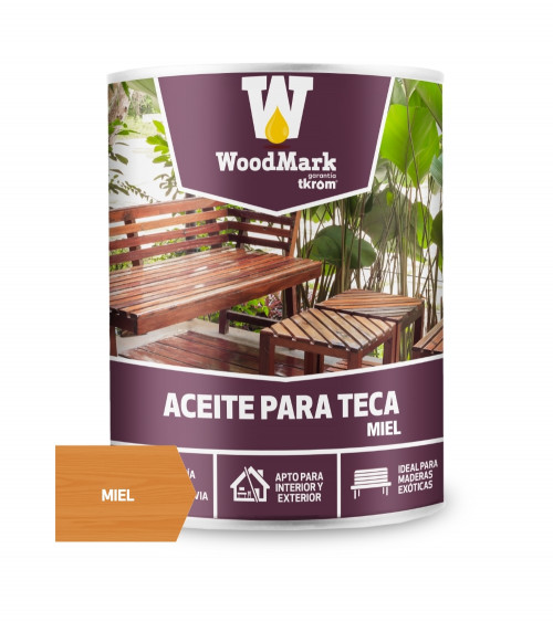 WOODMARK ACEITE PARA TECA, MIEL, 4L