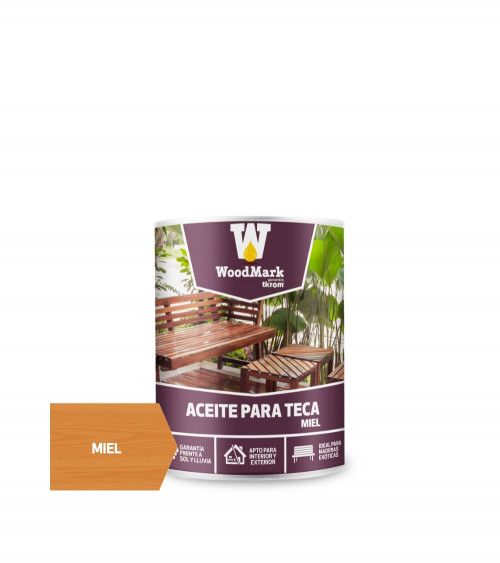 WOODMARK ACEITE PARA TECA, MIEL, 750ML