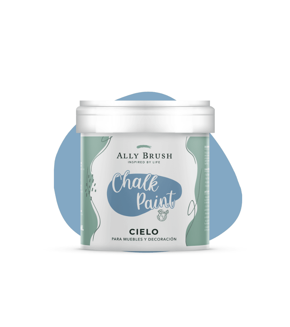 PINTURA TIZA ALLY BRUSH CIELO, 500ML